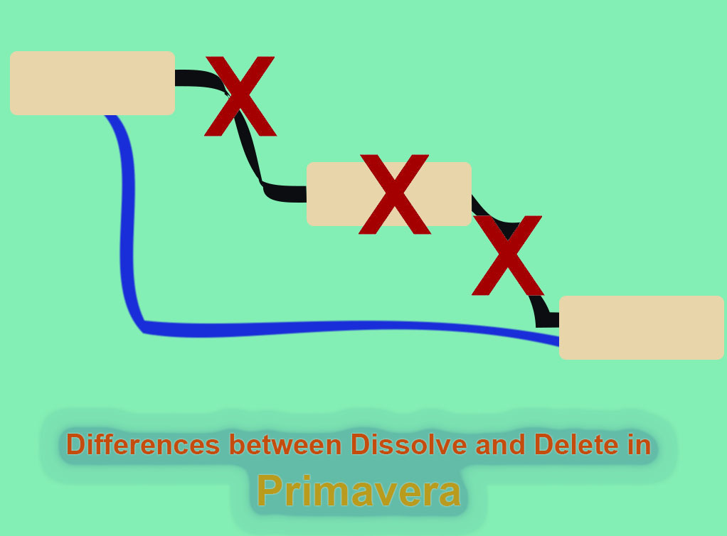 Differences between Dissolve and Delete in Primavera